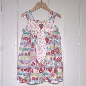MARMELLATA EUC Strawberry Print Bow Dress
